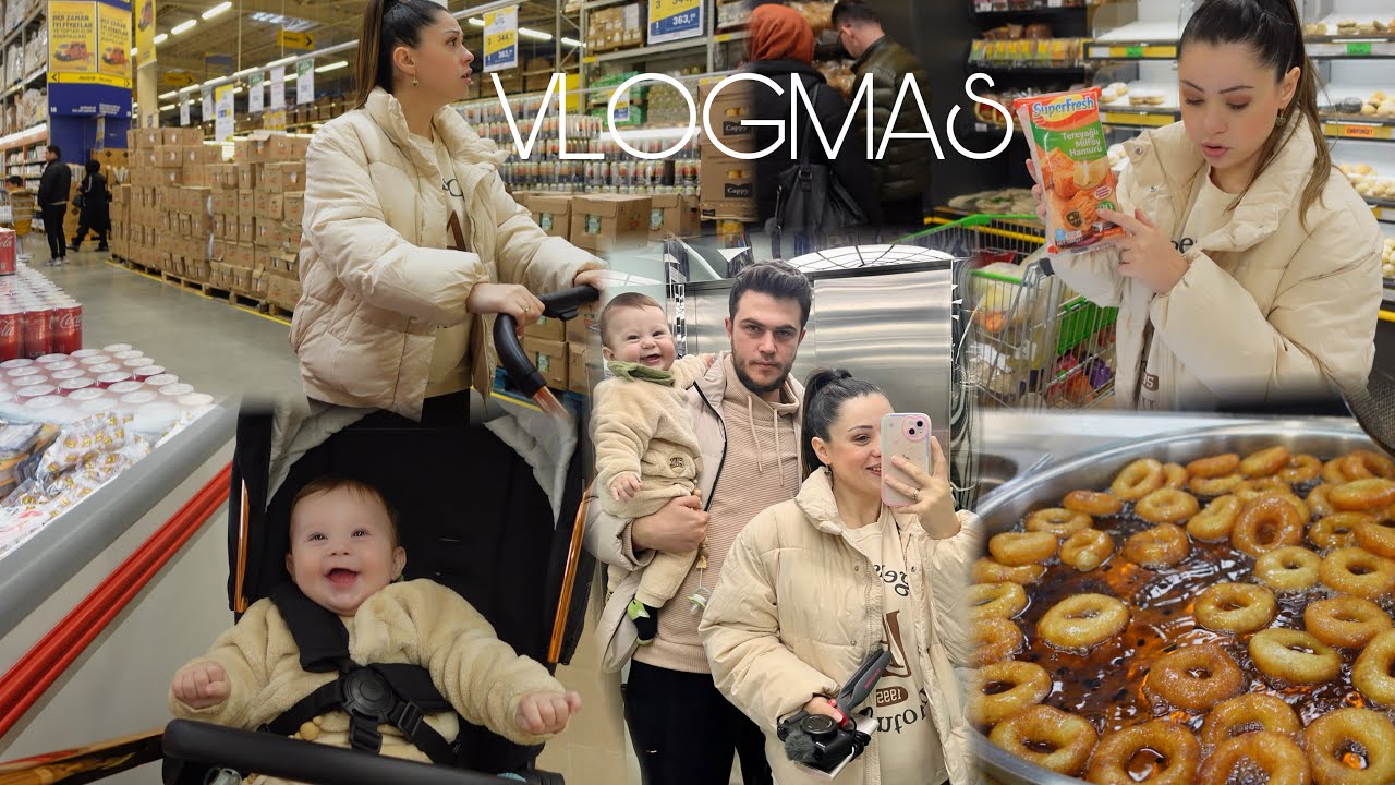 VLOGMAS #17 🎄|| METRO VE FİLE MARKET ALIŞVERİŞİ | PRATİK YEMEK ÖNERİSİ | EK GIDA | GECE RUTİNİMİZ