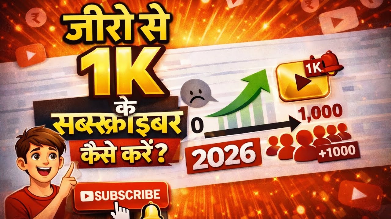 Start YouTube channel 0 to 1k subscriber.....?