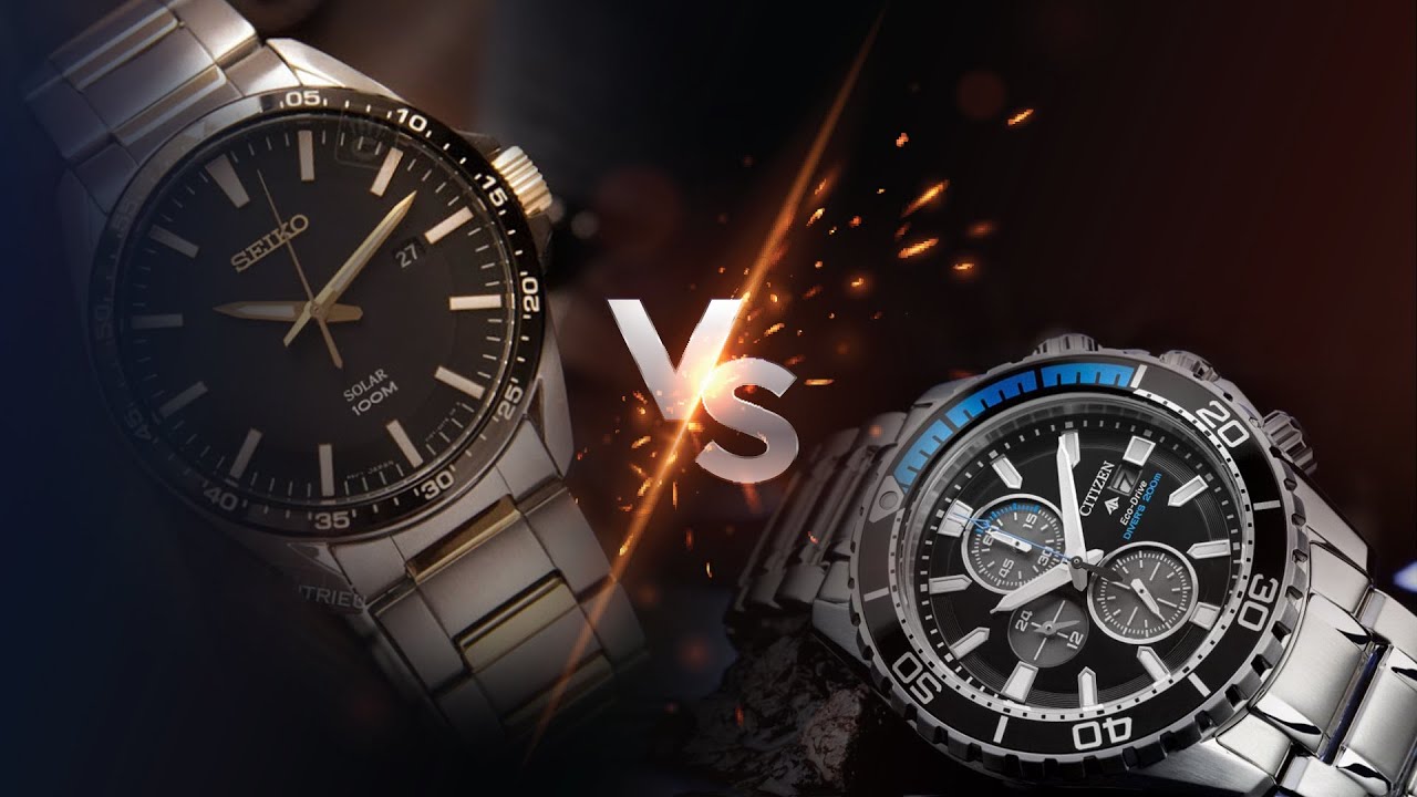 [GALLE TIPS] Seiko Solar vs Citizen Eco Drive - nên chọn loại nào?