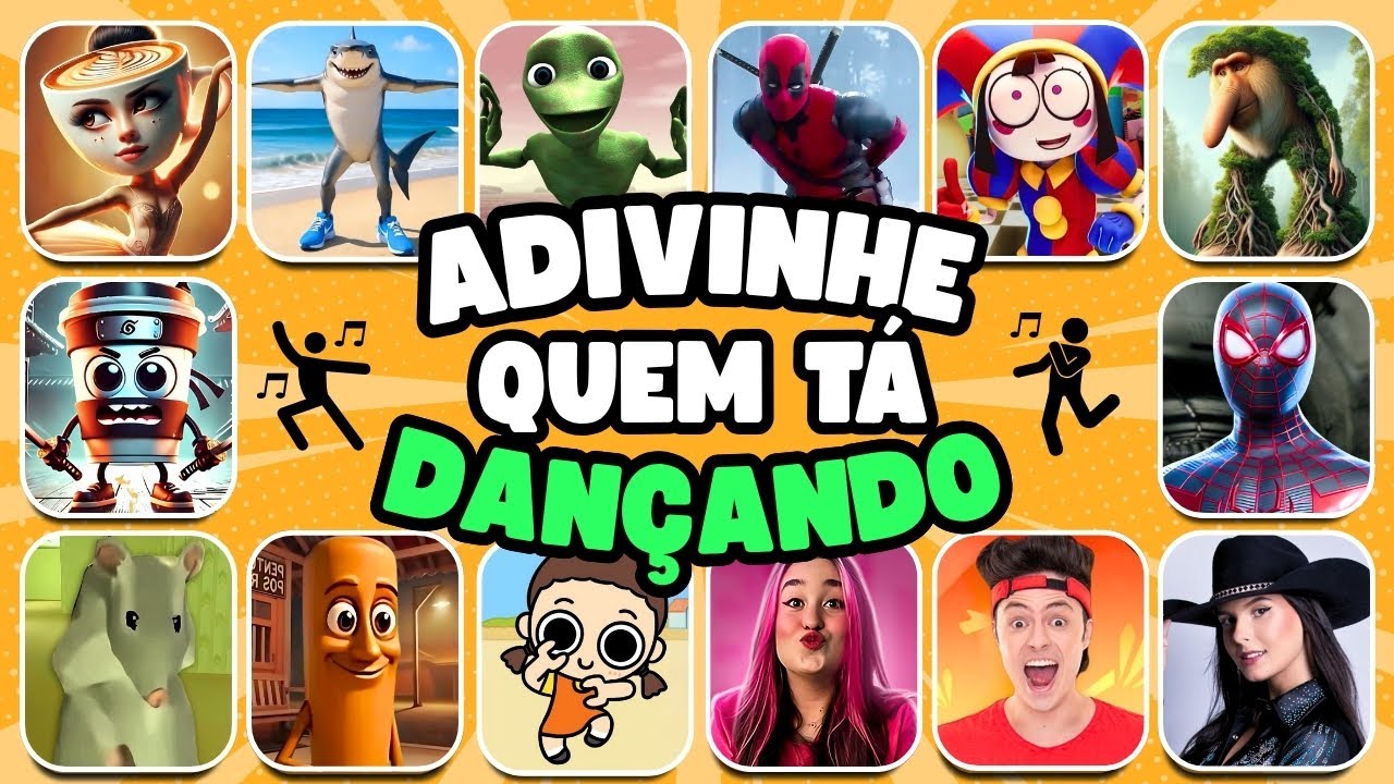 🎶 QUEM TÁ DANÇANDO? 🕺🏻🐀 Rato Milton, Enaldinho, Tralalero Tralala, Emilly Vick, Gás, Deadpool, Round