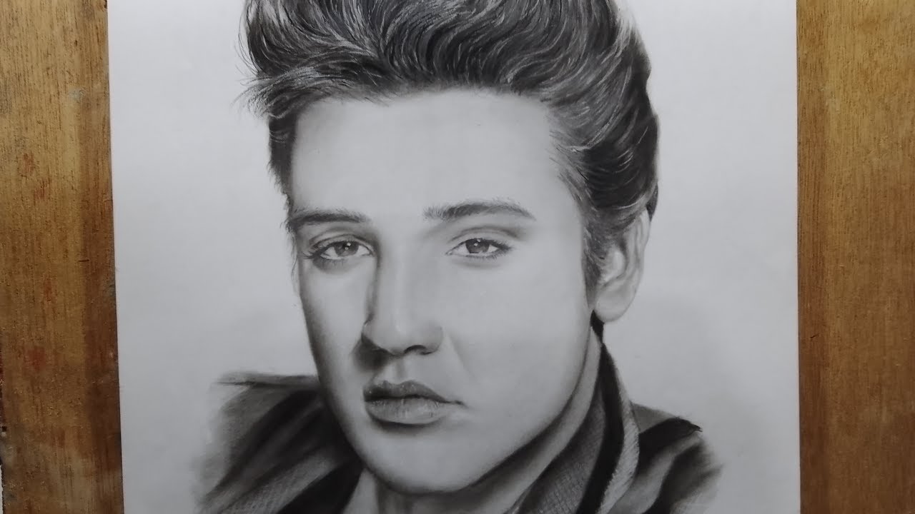 How to draw Elvis Presley | Papa Artist