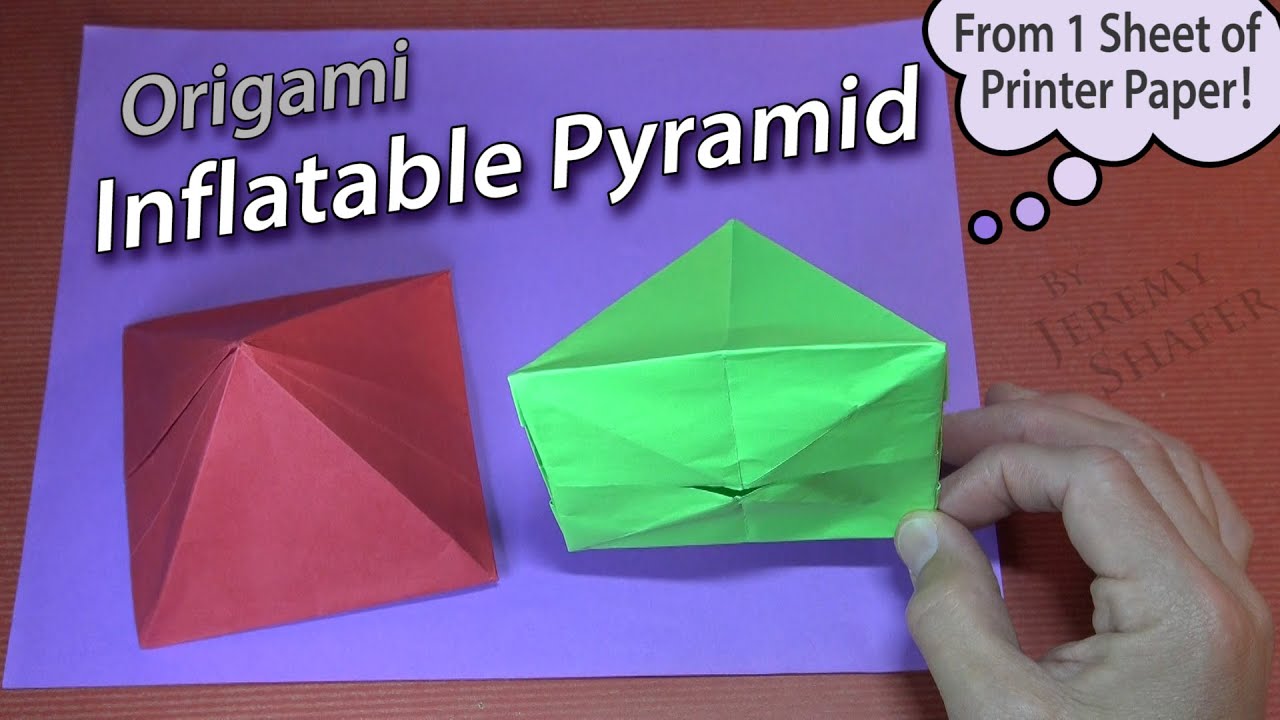 Origami Inflatable Pyramid
