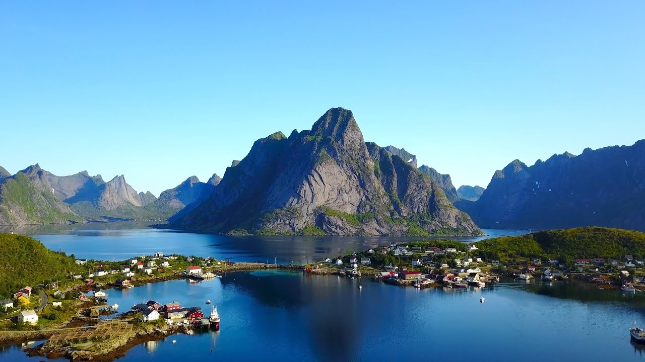 Drone  - Lofoten in Norway