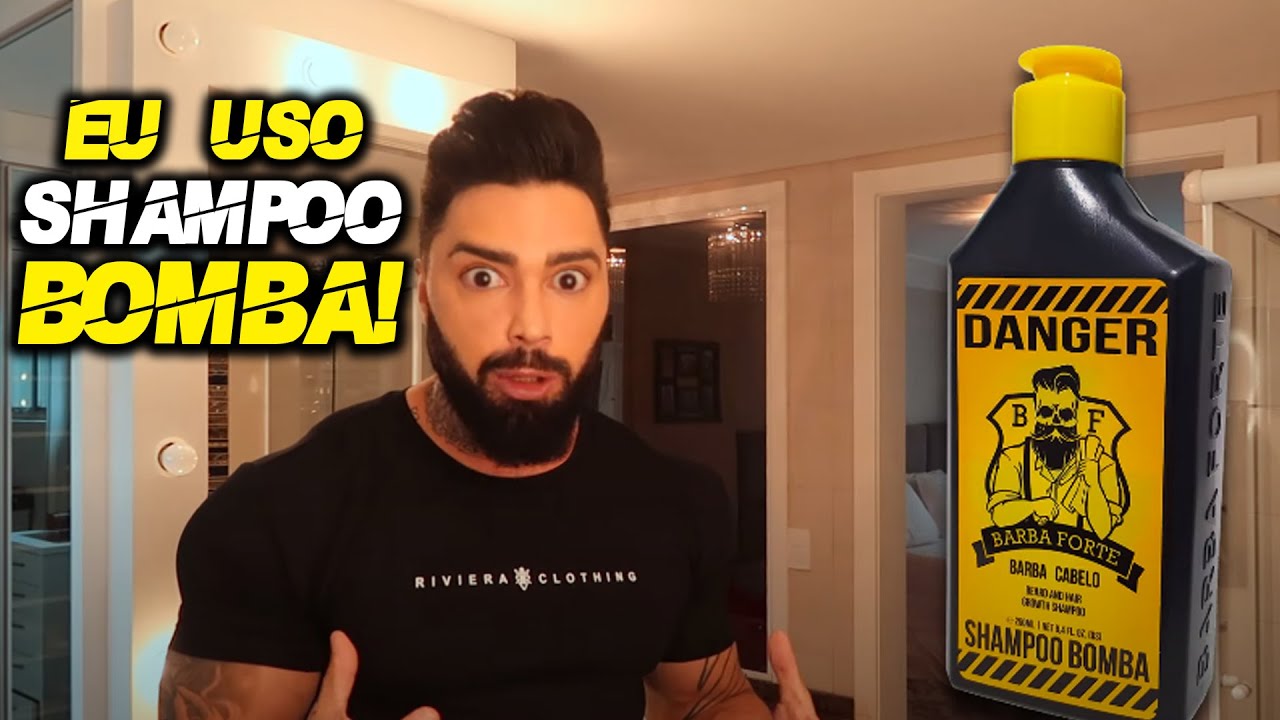 Shampoo Bomba pro Cabelo e Barba, crescer cabelo e barba