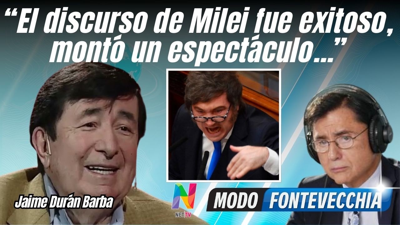 Jaime Durán Barba analizó el excéntrico discurso de Milei en la apertura de sesiones del Congreso