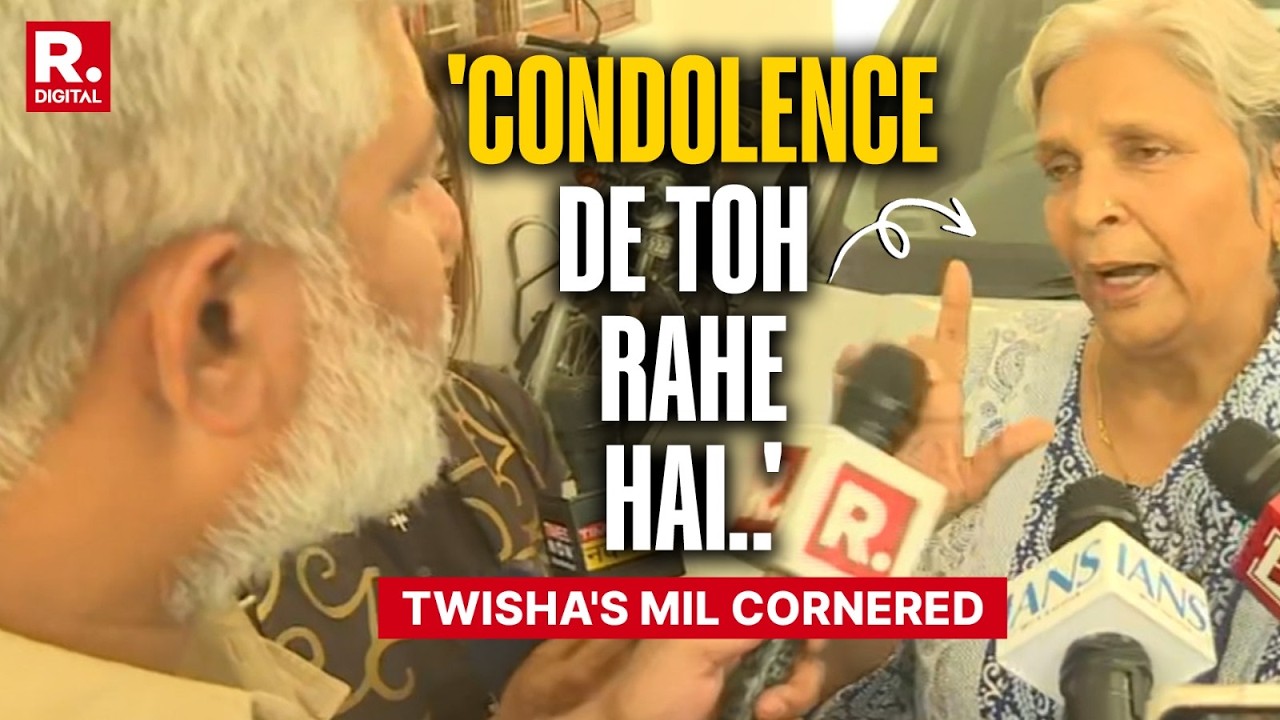 Twisha Sharma's Judge Mother-In-Law Cornered By Republic Reporter | Viral WATCH