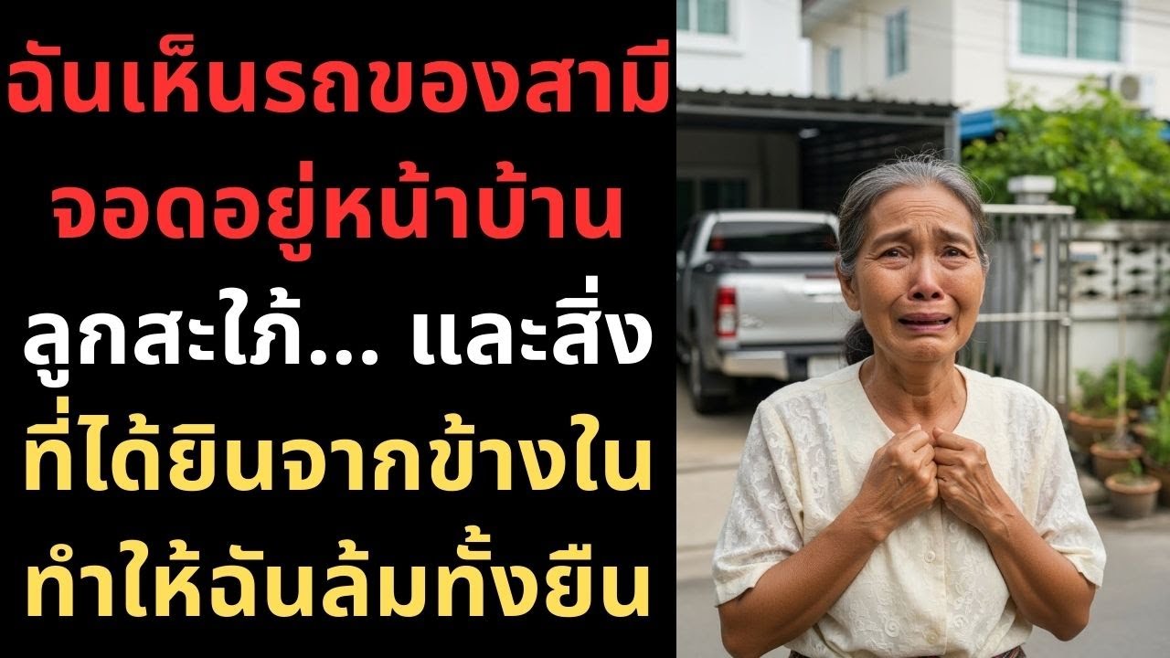 ฉันเห็นรถของสามีจอดอยู่หน้าบ้านลูกสะใภ้... และสิ่งที่ได้ยินจากข้างในทำให้ฉันล้มทั้งยืน