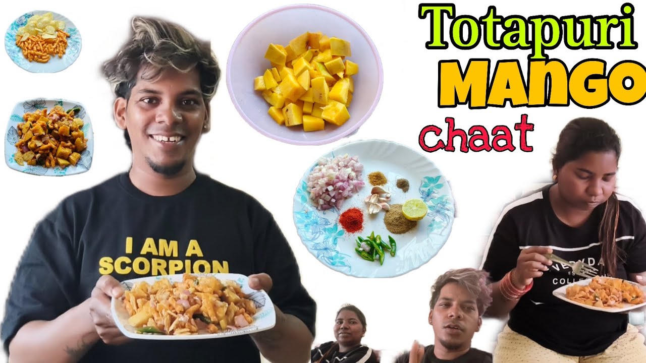 Totapuri Mango chaat recipe/Daily vlog #goanvlogger #mangochaat #chaatrecipe 