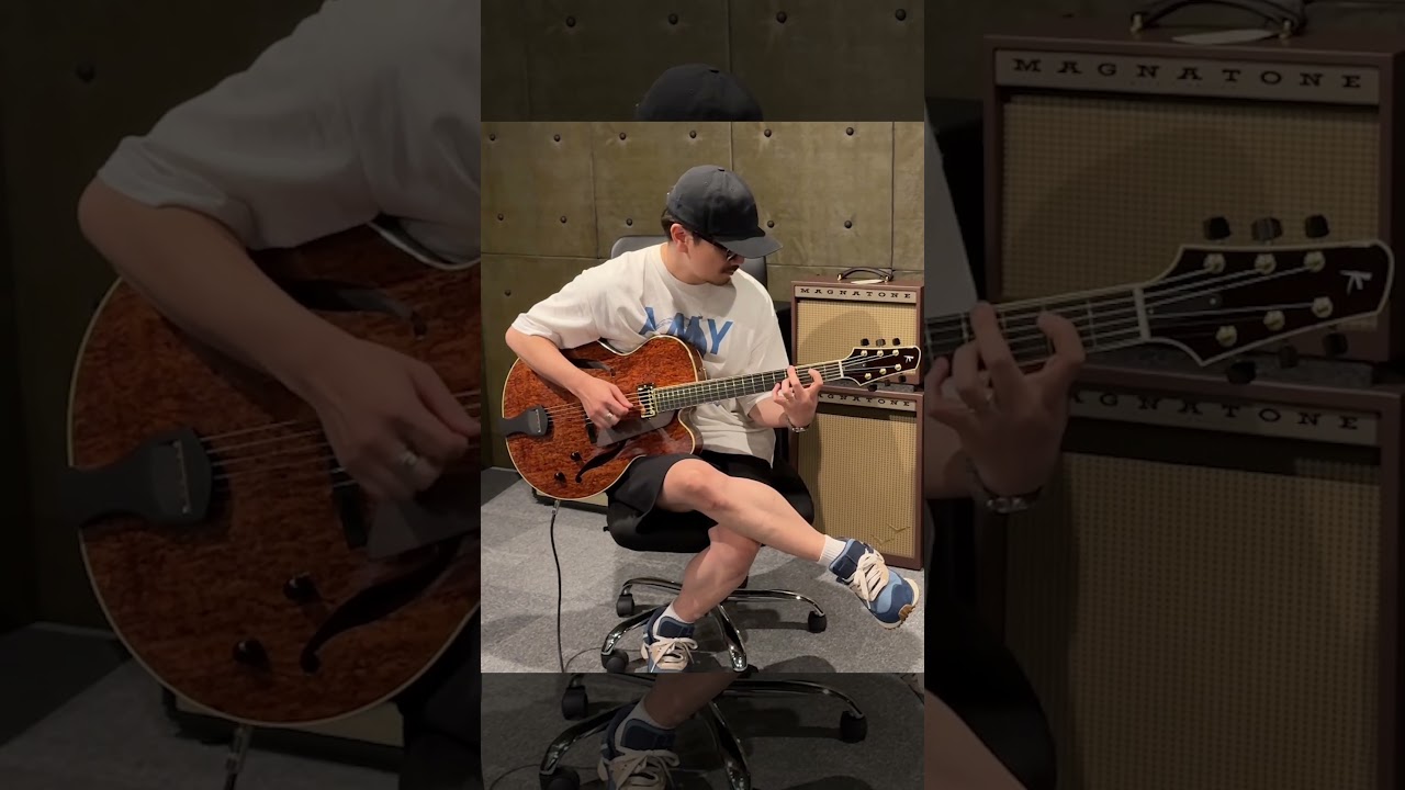 有賀教平 with #KikuchiGuitars Archtop 
