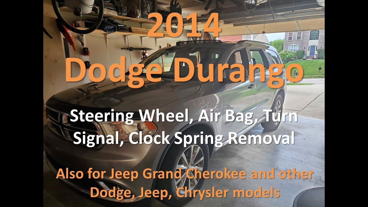 2014 Dodge Durango/ Jeep Grand Cherokee Airbag, Steering Wheel, Turn Signal, Clock Spring Removal