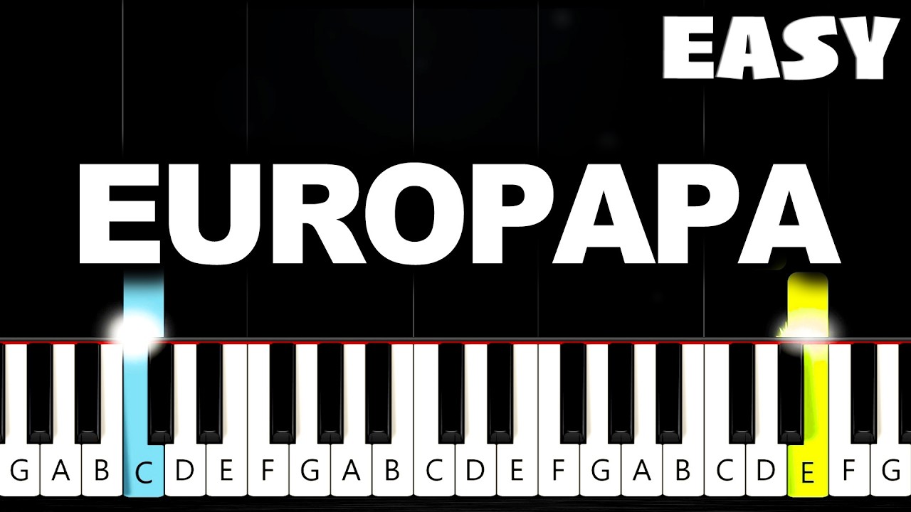 Joost Klein - Europapa - EASY Piano Tutorial