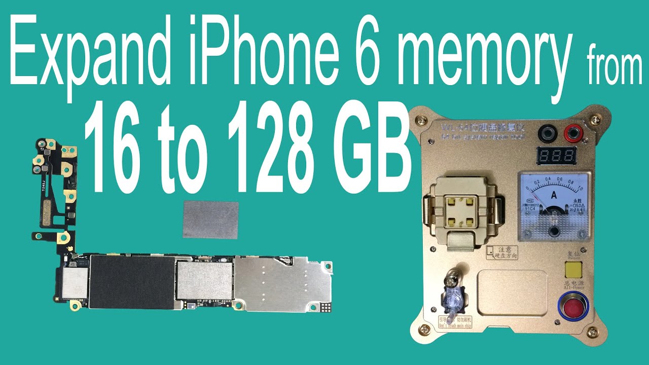 Expand iPhone 6 Memory from 16GB to 128GB by Changing NAND Flash HDD
