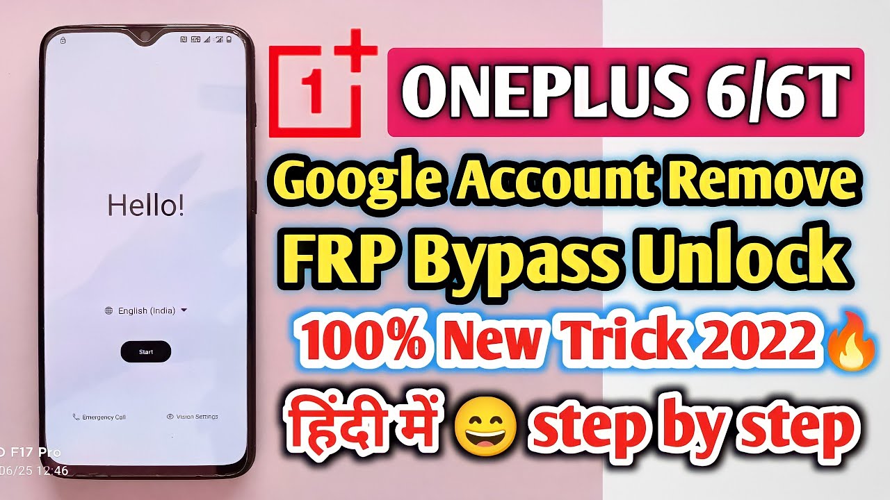 OnePlus 6 / 6T Frp Bypass New Trick 2022 | OnePlus 6 / 6T Google Account Remove Without Pc in Hindi
