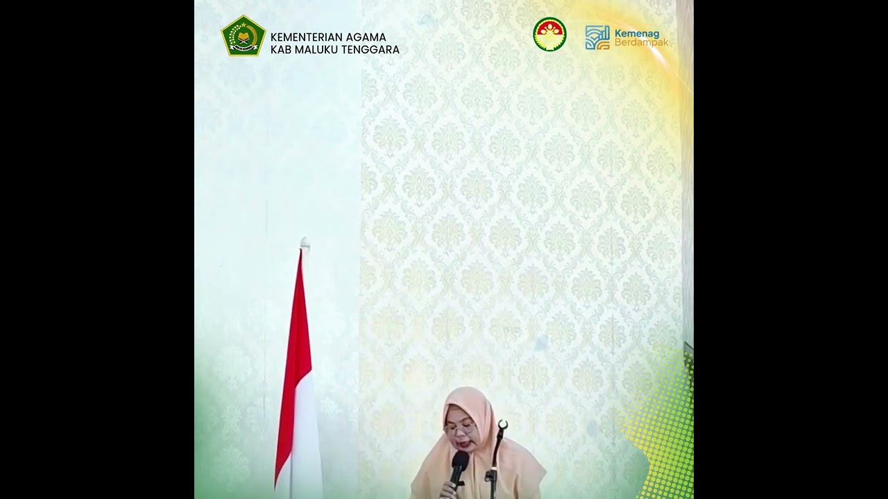 Sambutan Kakan Kementerian Agama Kab Maluku Tenggara,.di kegiatan Pembukaan Raker DWP 
