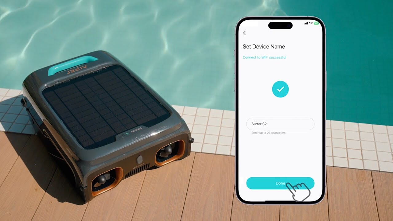 Aiper Surfer S2 Cordless Robotic Pool Skimmer – First Time Setup