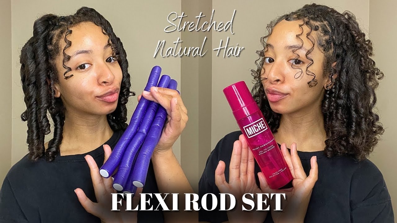 FLEXI ROD SET ON STRETCHED NATURAL HAIR | Obsessed With These Results!!!!
