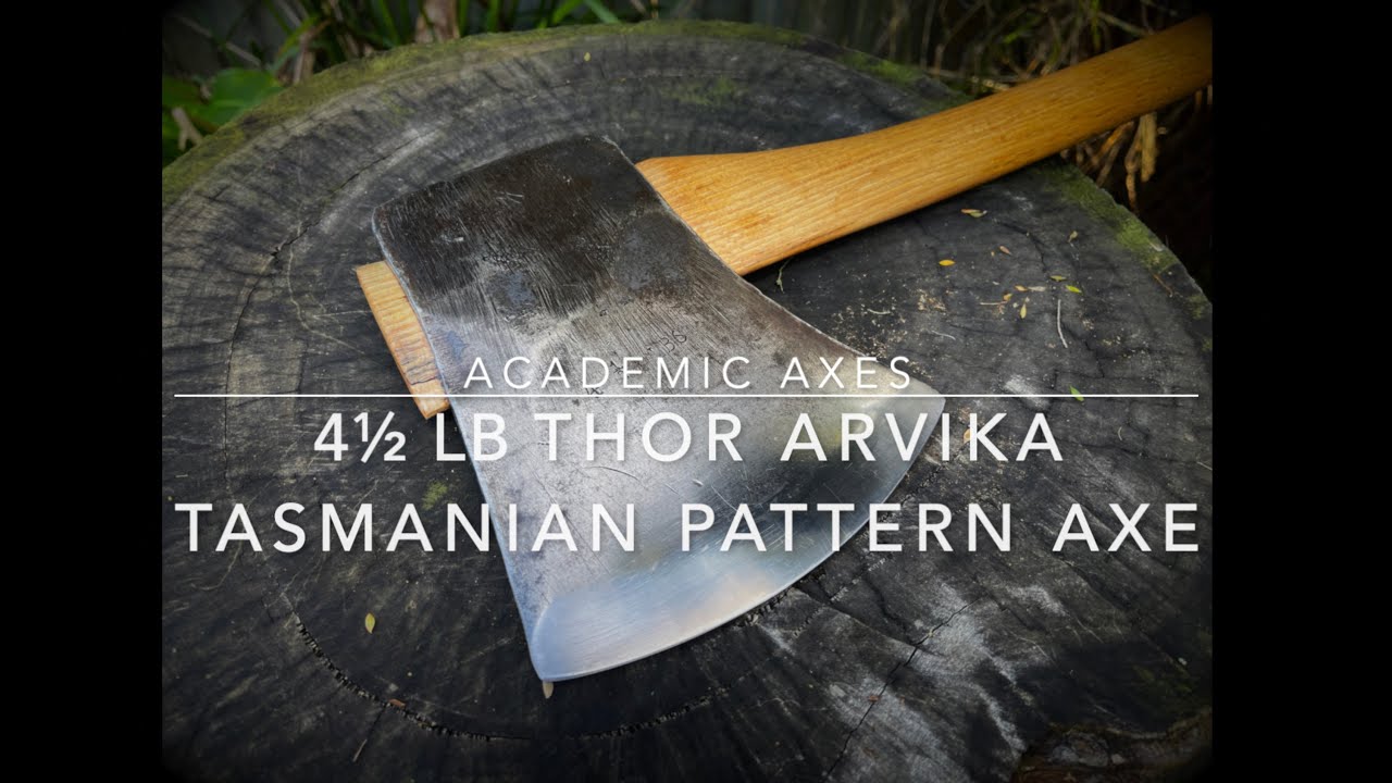 4½ lb Thor Arvika Tasmanian pattern axe — full rebuild + sheath