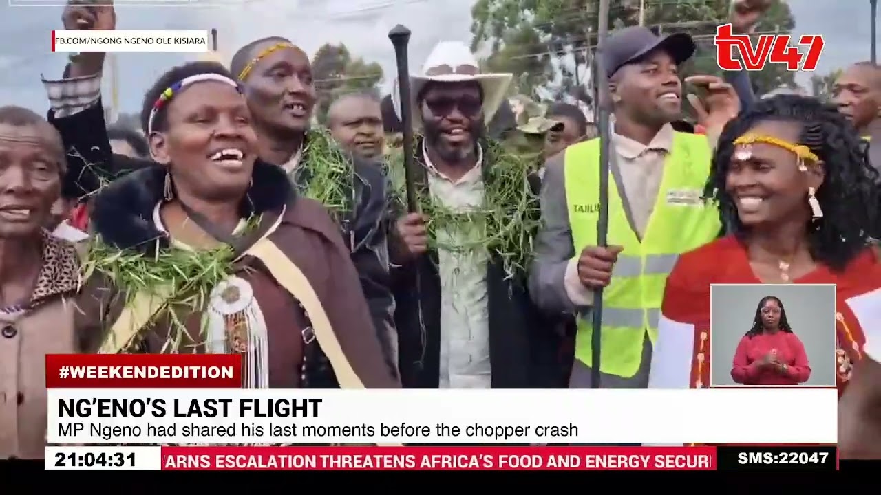 MP Ngeno had shared his last moments before the chopper crash that claimed his life and 5 others