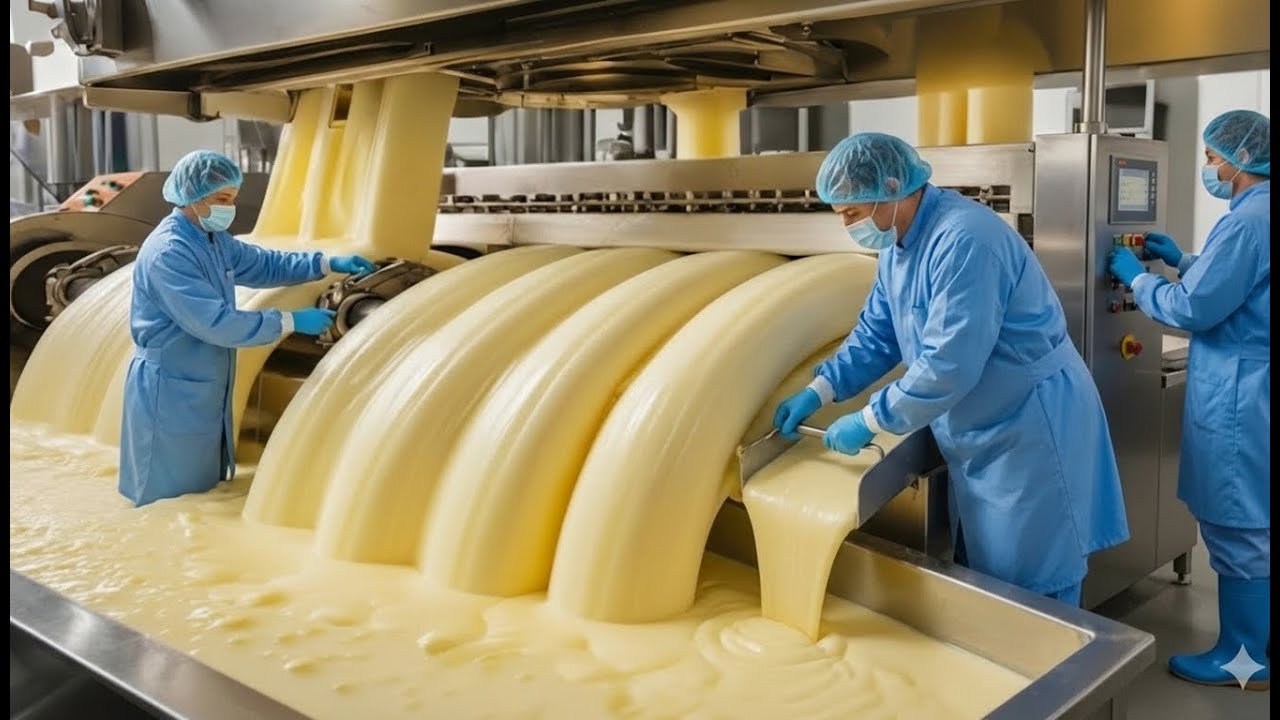 How Butter Is Made in Mega Factories | Massive Industrial Butter Production (Full Process)