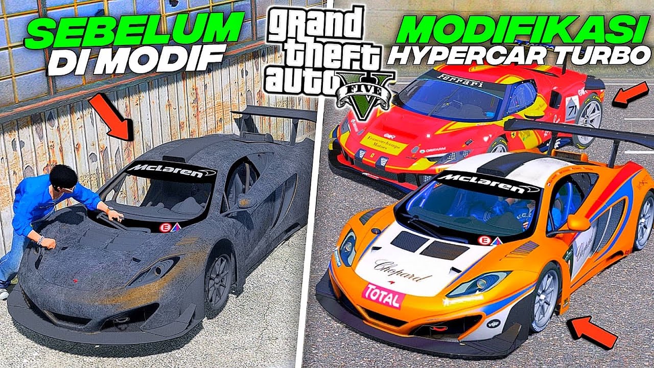 Aku MODIFKASI Mobil MCLAREN Spek Turbo Langka Untuk Ikut Balapan CARMEET JDM Di - GTA 5 MOD