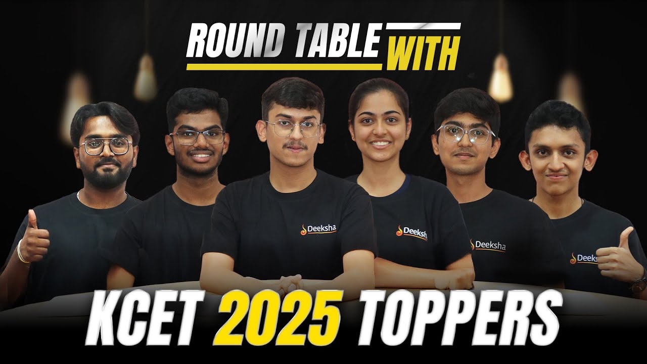 🎯 Daily Routine, Books, Study Strategies... KCET 2025 Toppers Reveal ALL | Toppers Round Table 🔥