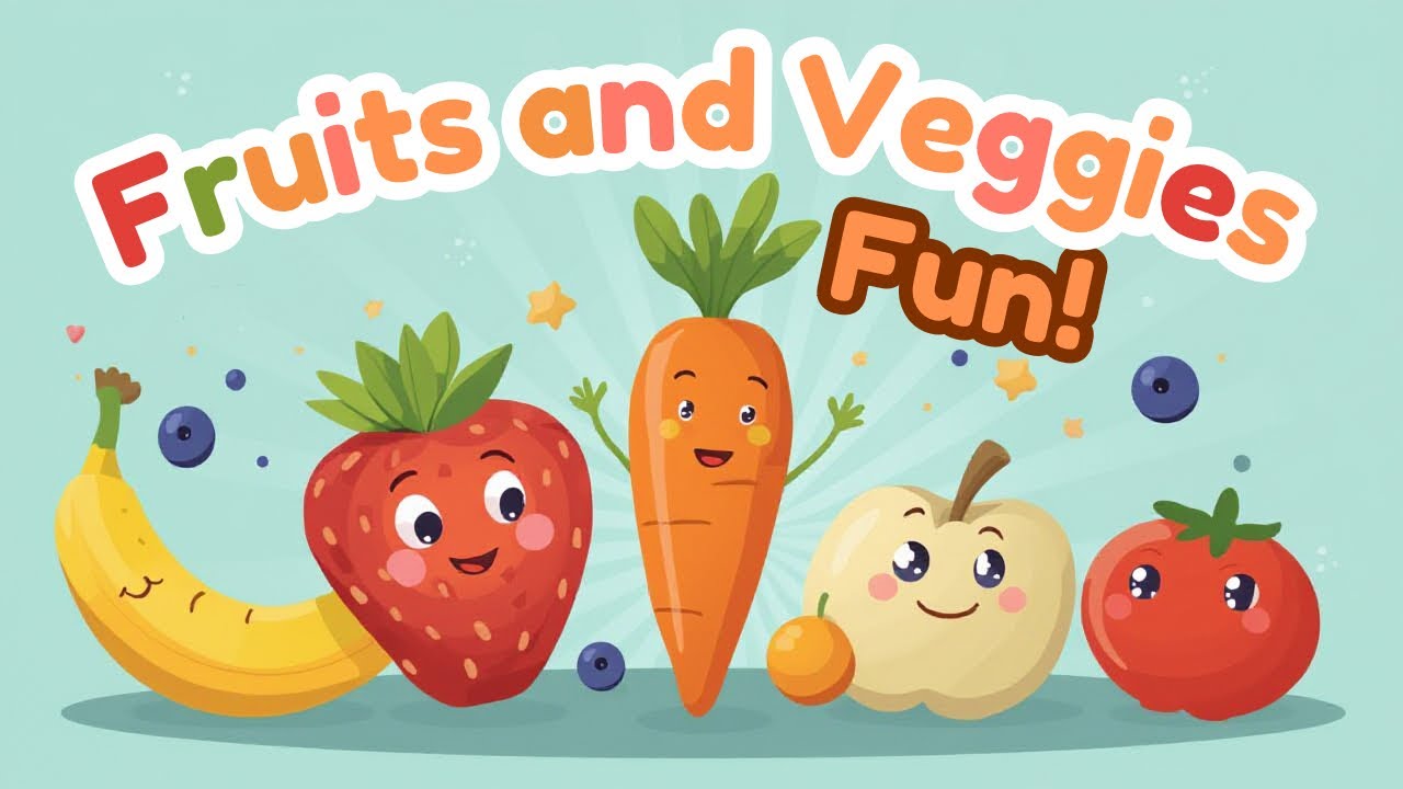 Fruits and Veggies Song 🎵🍎🥬 | Fun Learning for Preschoolers