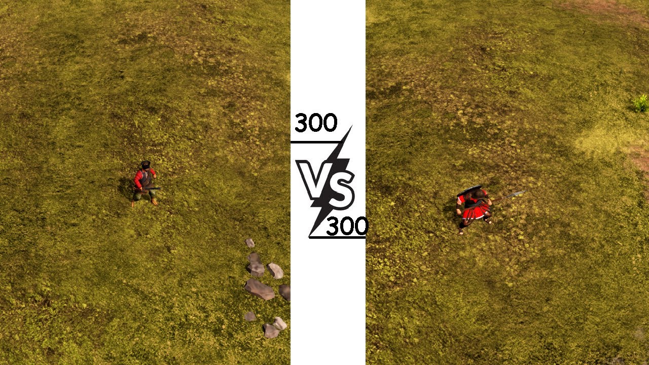 300 Militiaman VS 300 Heavy spearmans   |   War Selection VS