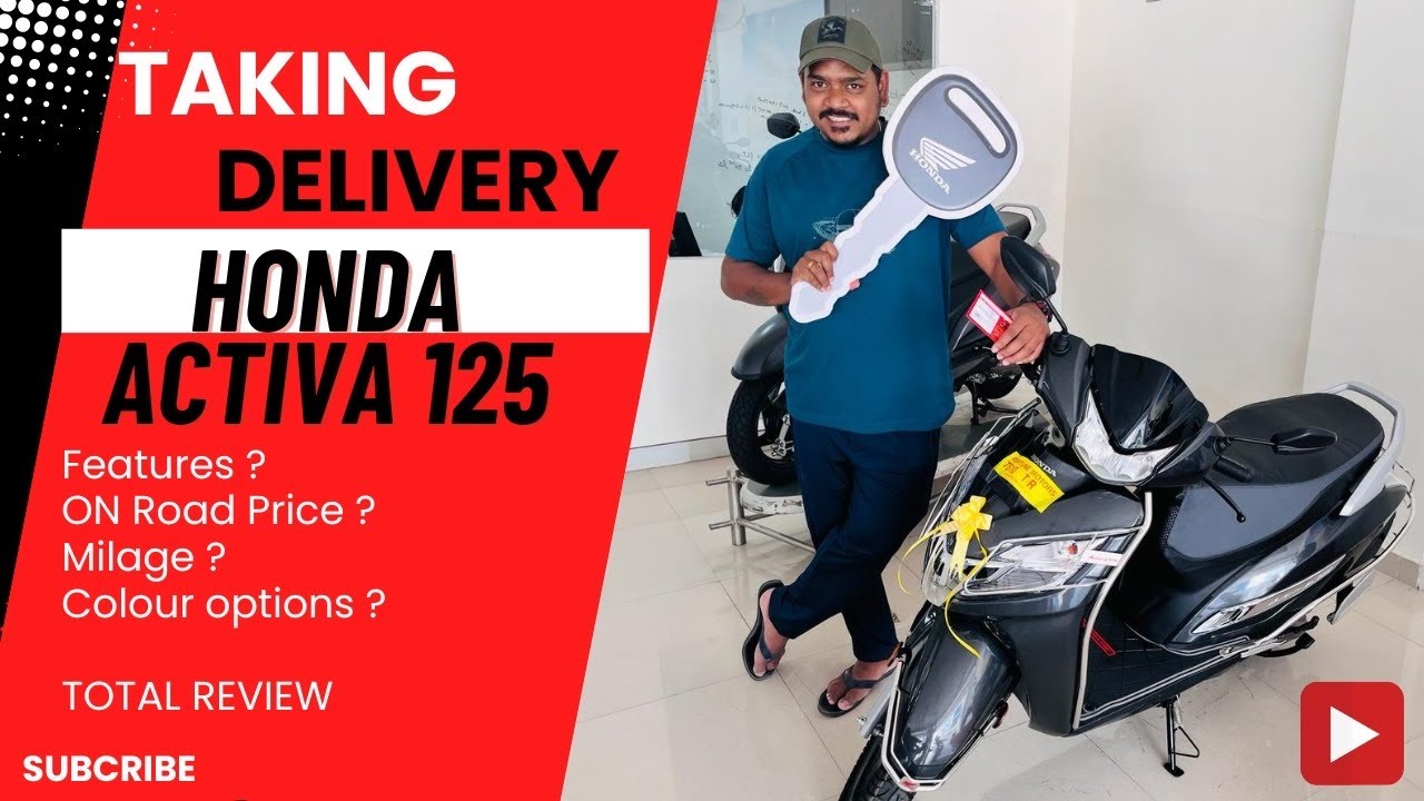 Taking Delivery of HONDA ACTIVA 125 Grey | 2024 | On RoadPrice with Accessories | The ZigZag Life |