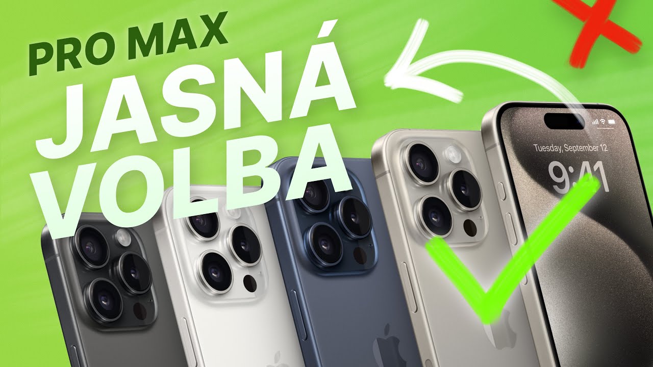 Jasná volba! iPhone 15 Pro Max do každé rodiny! (Alisczech vol. 805)