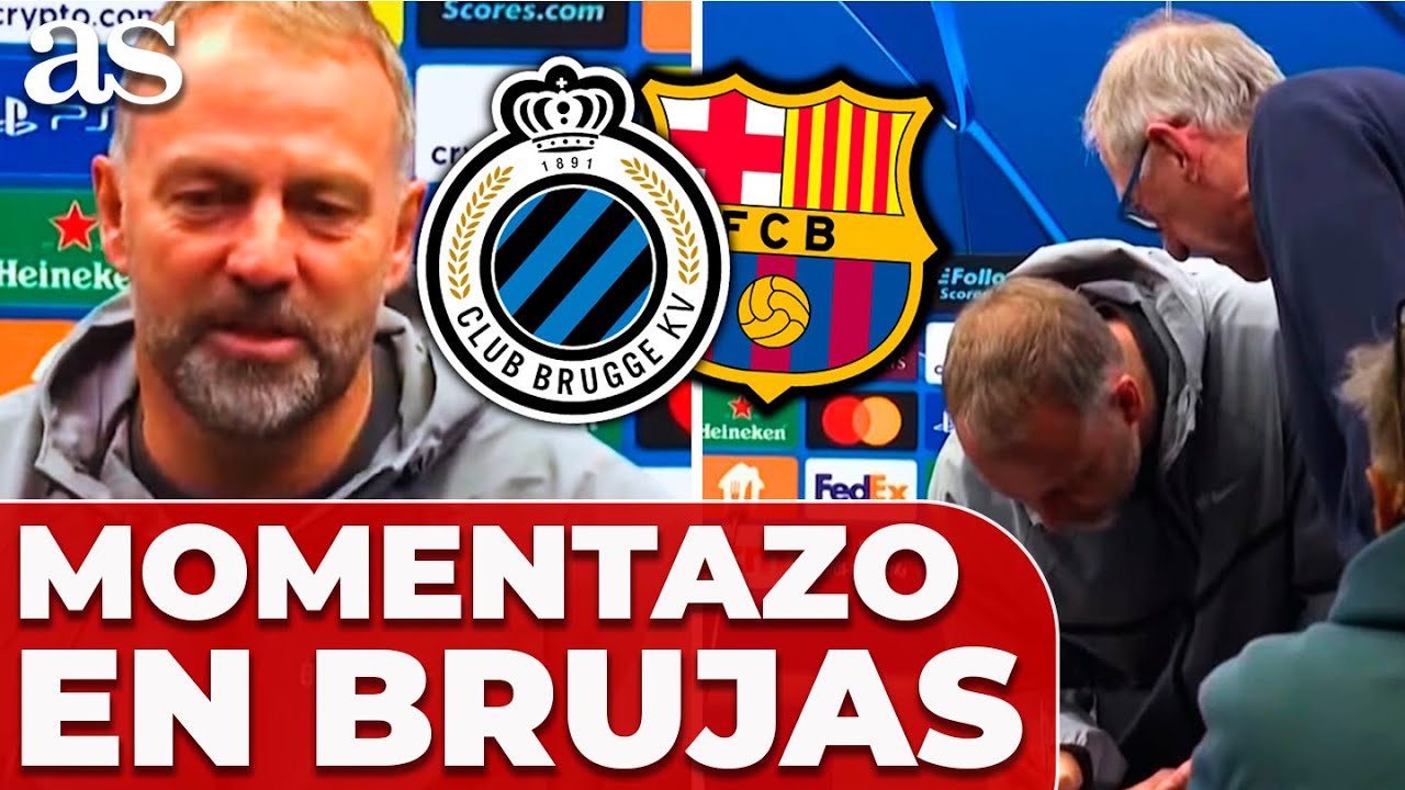 El MOMENTAZO de HANSI FLICK en RUEDA de PRENSA con una CARTA de una LEYENDA de BÉLGICA