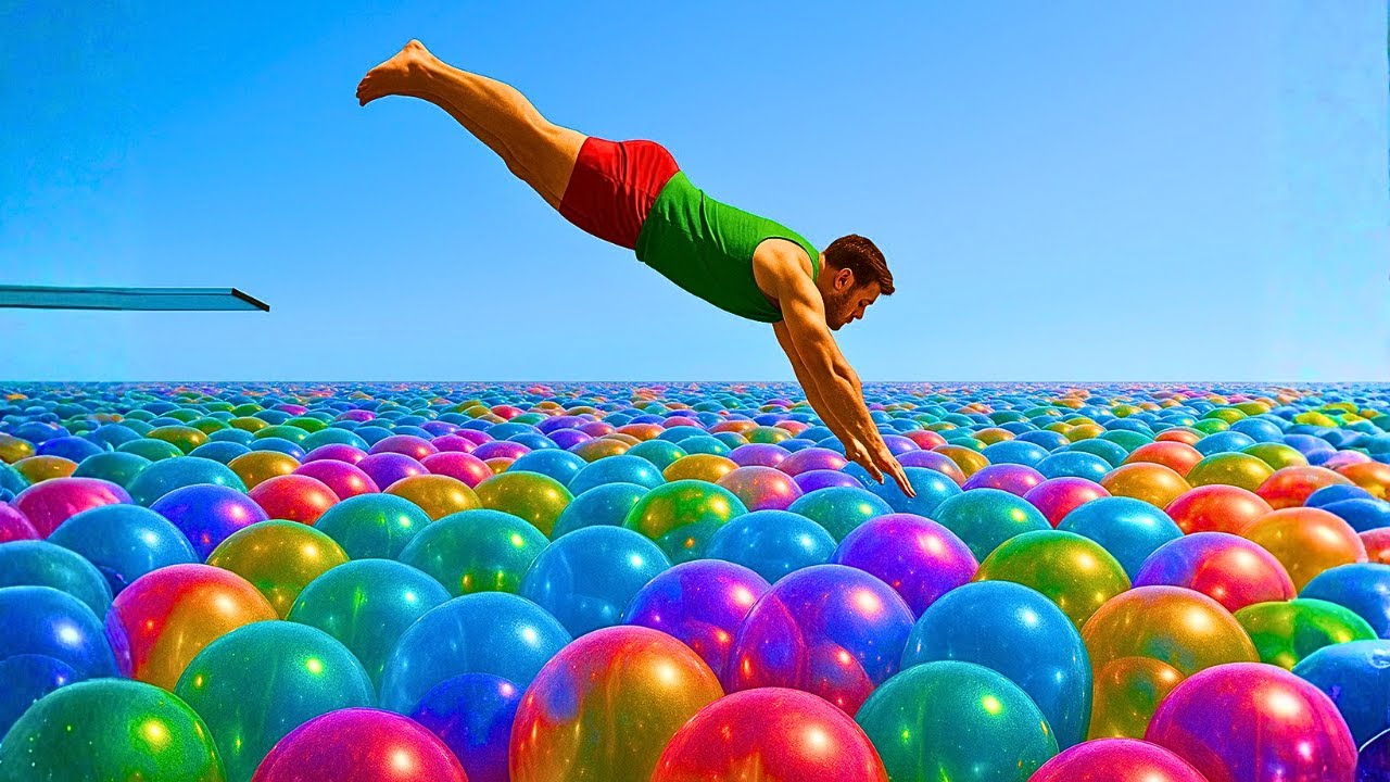 YOU 'RE GOING TO GET HARD 😅 Man Jumps Into a Giant Slime & Jelly Ocean &mdash; INSANE ASMR!