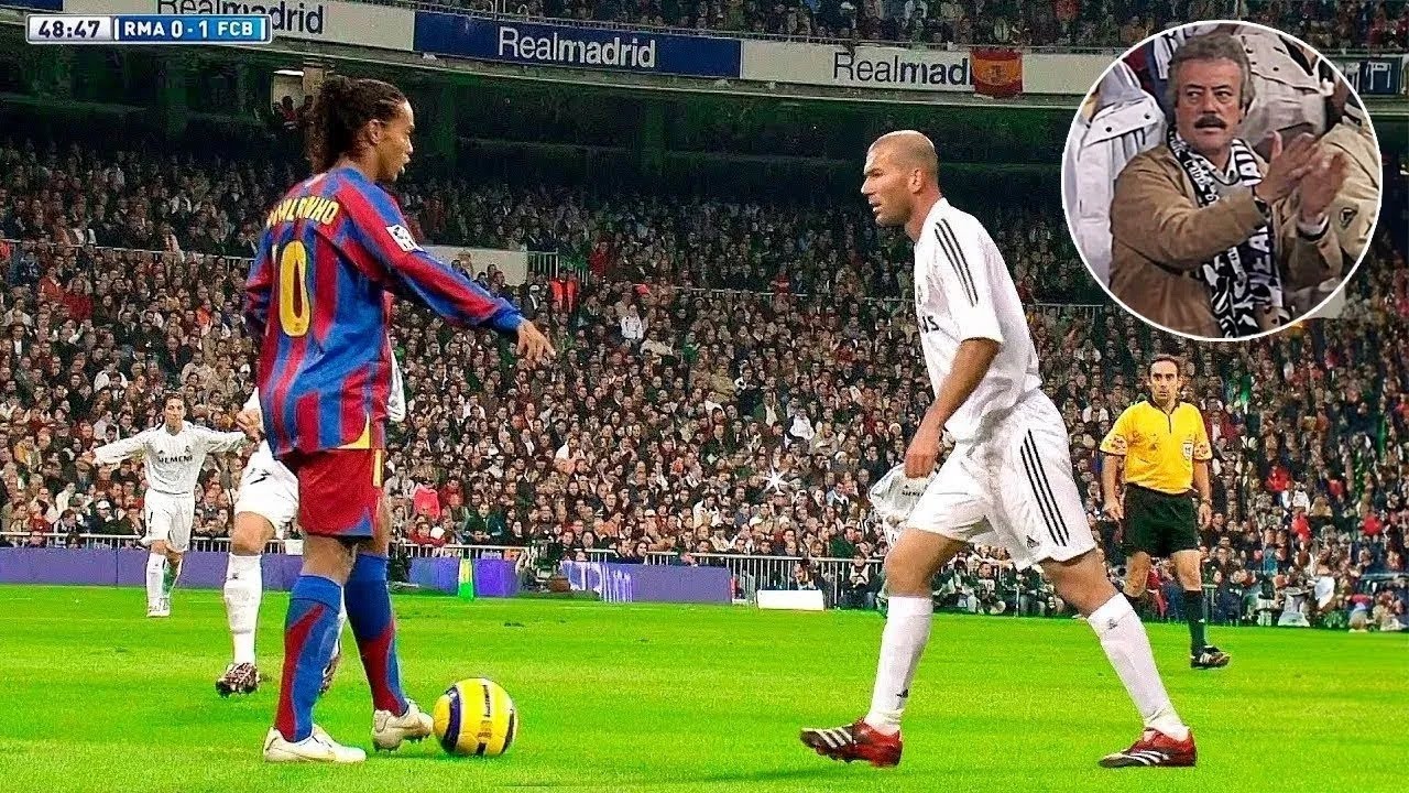 A atuação lendária de Ronaldinho que colocou o Bernabéu de pé