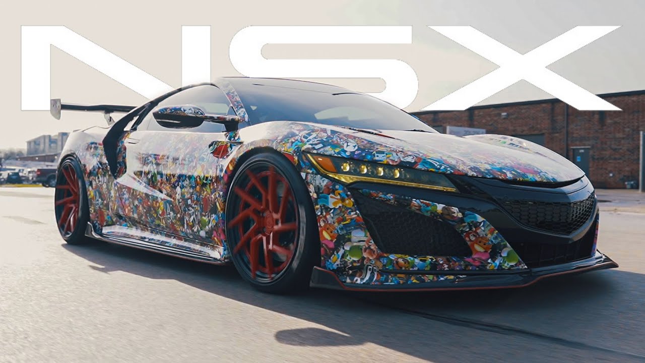 Craziest Custom Vinyl Wrap On Acura NSX