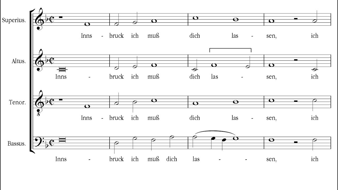 Isaac | Innsbruck, ich muss dich lassen [&aacute; 4; The Song Company]
