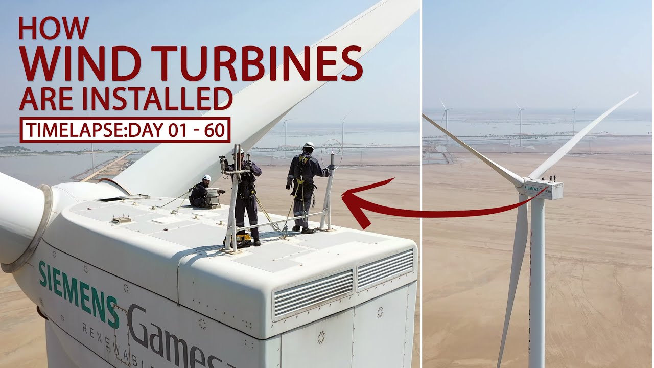 Wind Turbine Farm Installation From Scratch | Time-lapse - Mega Structure