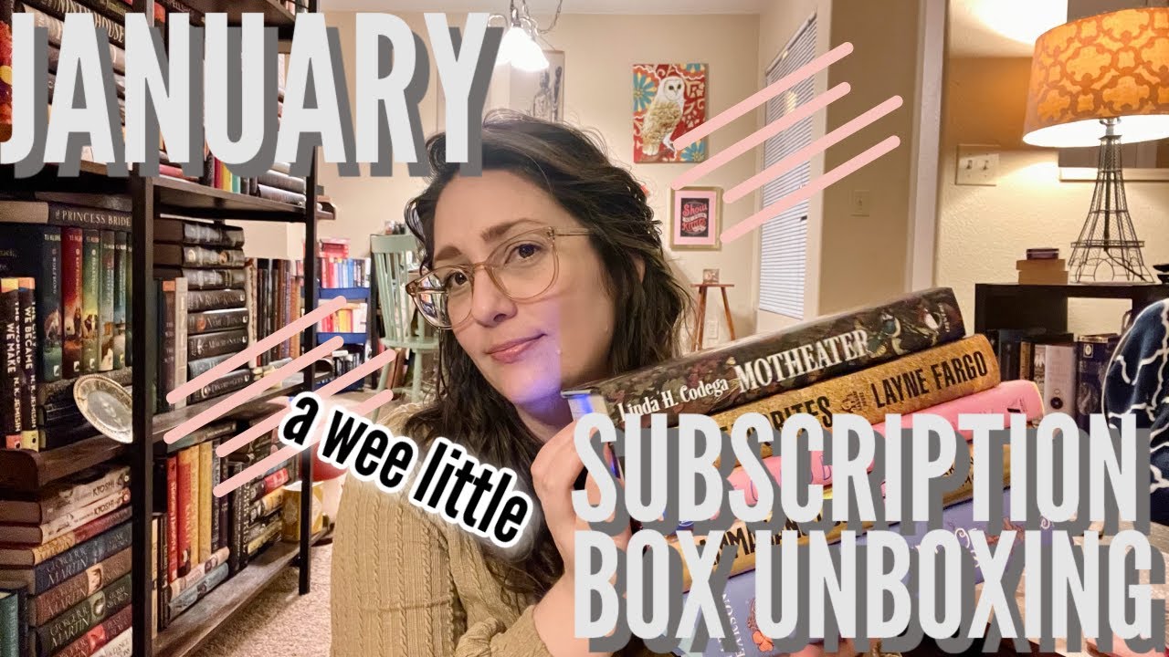 a wee little January Book Subscription Box unboxing 🐀🚀
