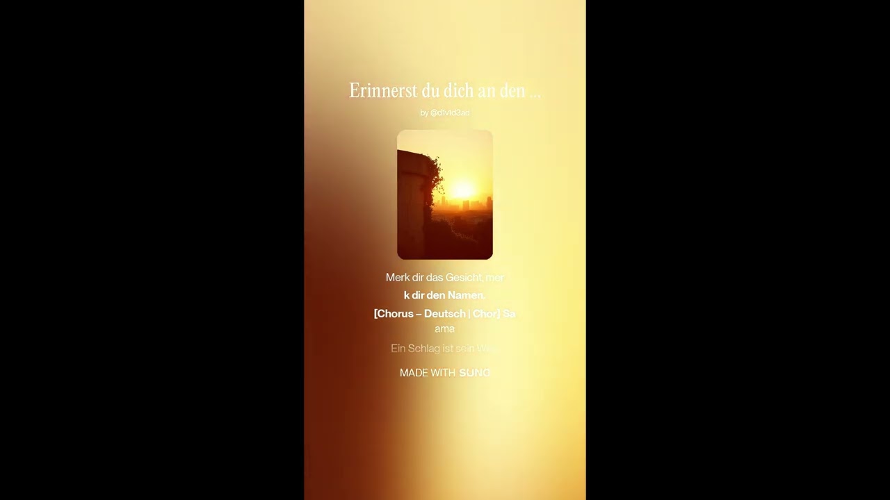 Erinnerst du dich an den Mann, der dir s