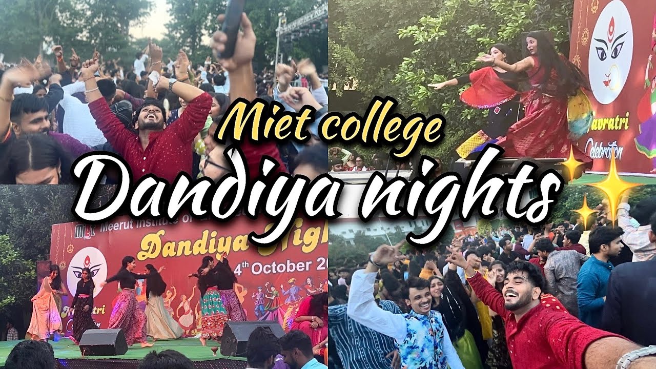 Dandiya nights 2k24 Miet college | college fest | MIET Meerut #meerut #meerutvlog #viralvideo #vlog