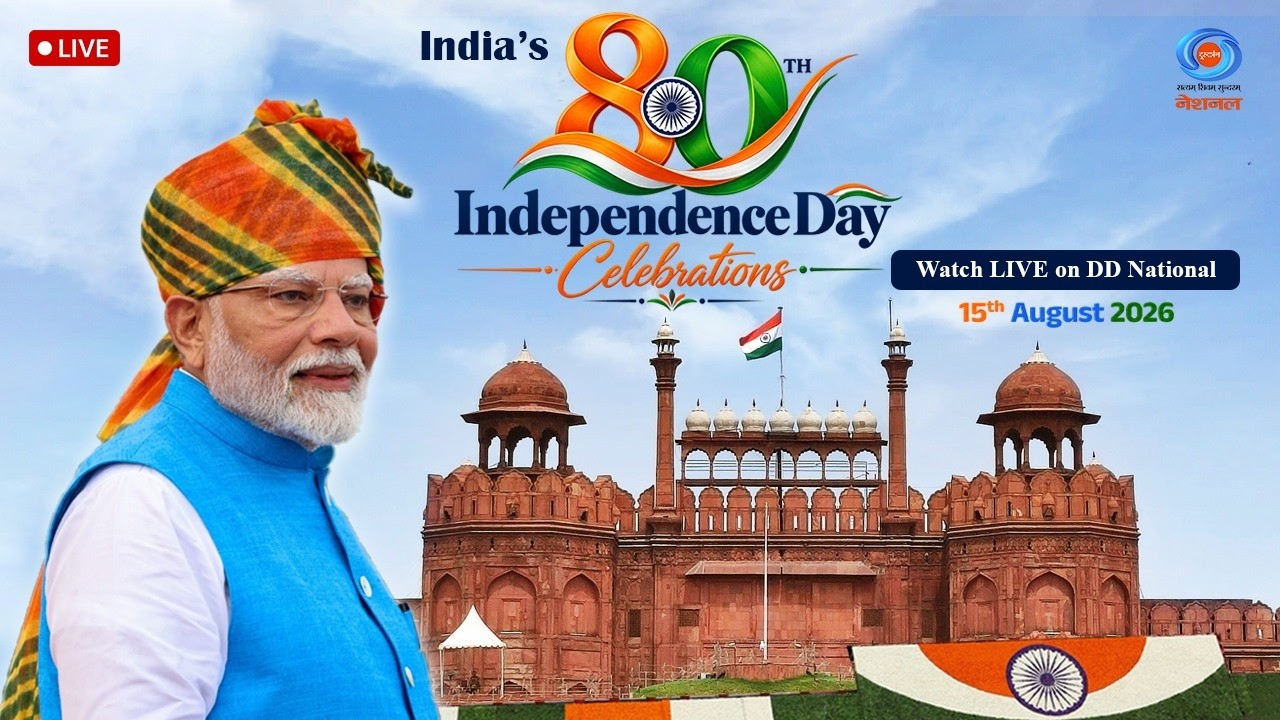 India's 80th Independence Day Celebrations LIVE | PM's Address to the Nation |  15 August 2026 Live