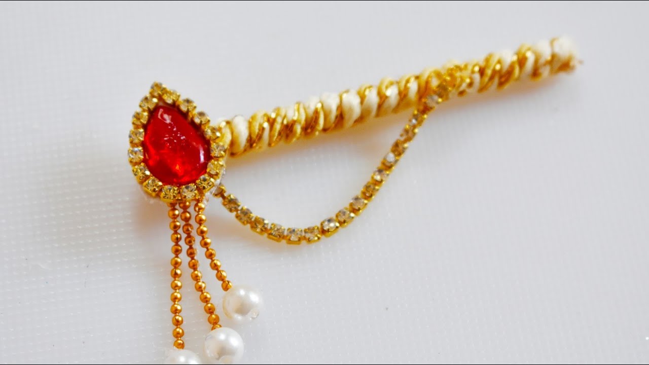 DIY - Laddu Gopal Murali/ Bansuri / Flute Making // Cute Krishna Accessories