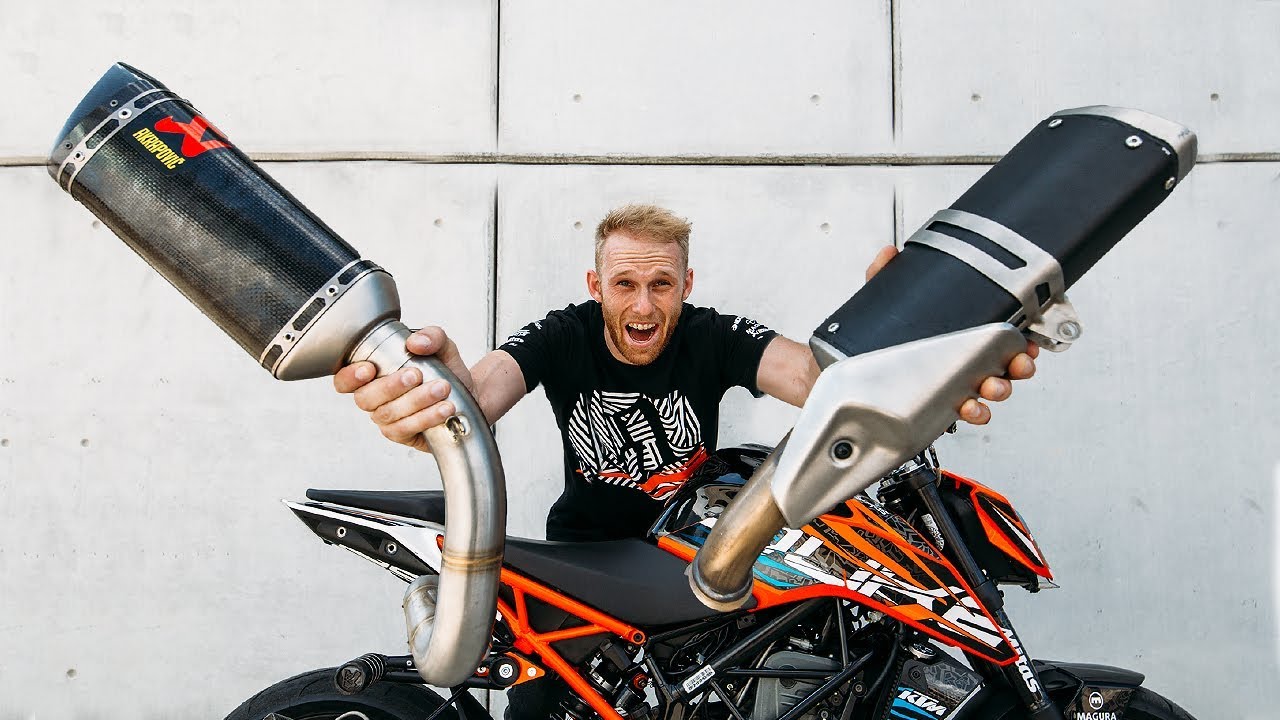 ПОЛНЫЙ ВЫХЛОП ОТ AKRAPOVIC - KTM 250 DUKE | RokON VLOG #58