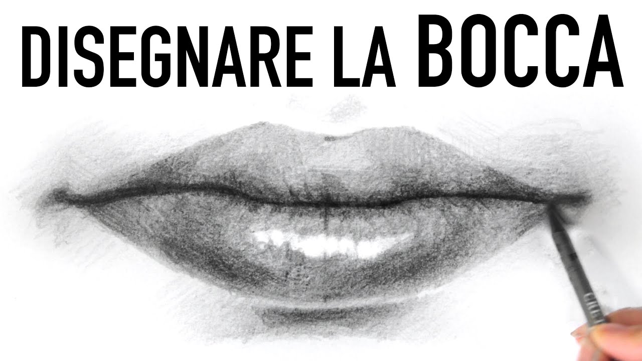 COME DISEGNARE UNA BOCCA | Tutorial disegno a matita labbra - disegnare ritratto e parti del volto
