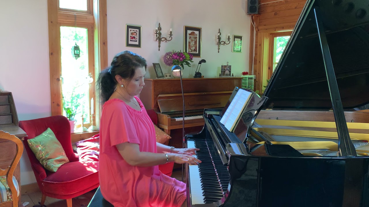 Sommarpsalm En Vänlig Grönskas Rika Dräkt Summer Hymn Ulrika A. Rosén, piano.