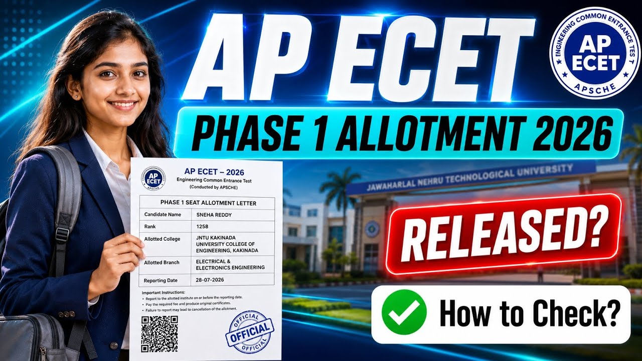 ap ecet phase 1 allotment 2026 | ap ecet first seat allotment 2026