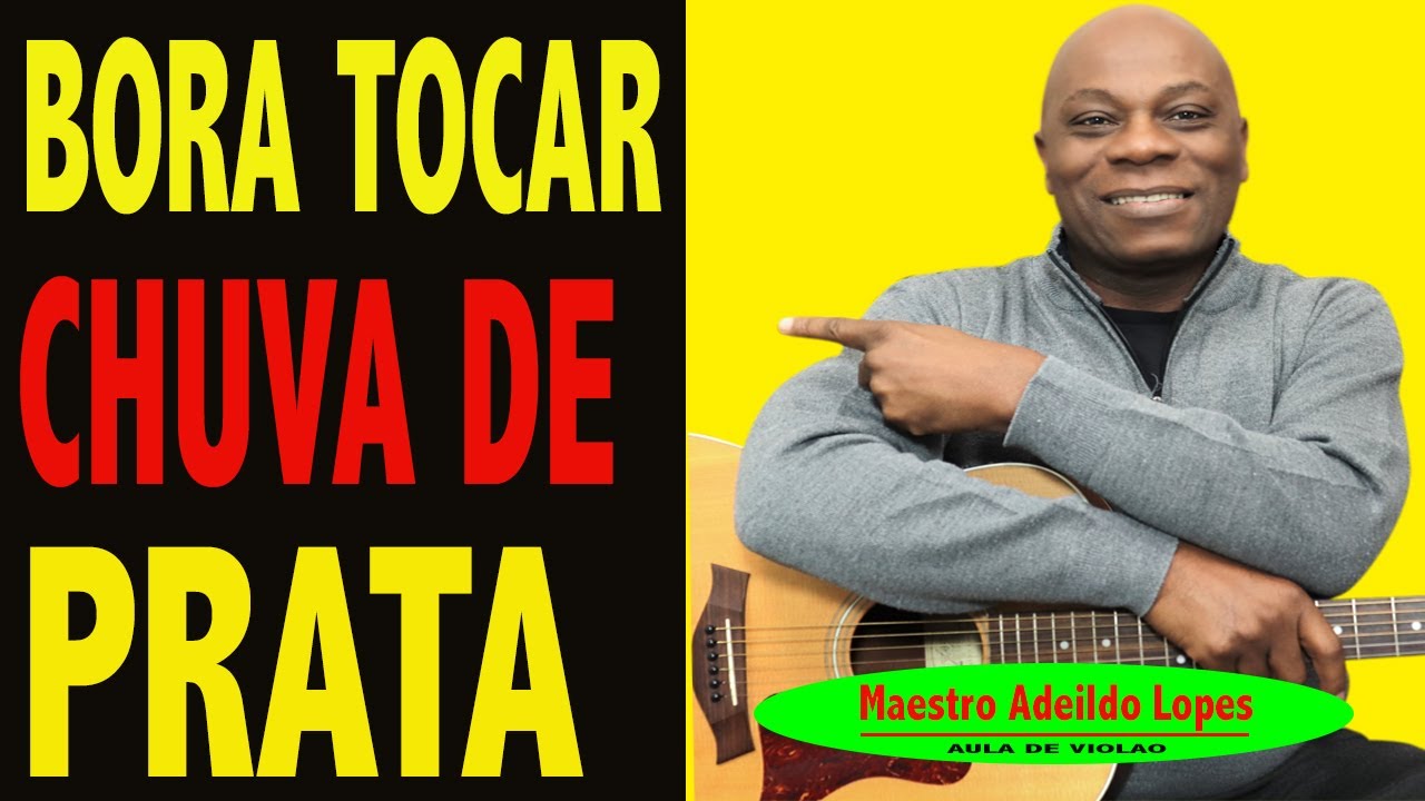 ✅ COMO TOCAR  CHUVA DE PRATA  NO VIOLÃO 🎸SIMPLIFICADA 💥 PARA AGITAR NO CHURRASCO | AULA DE VIOLÃO