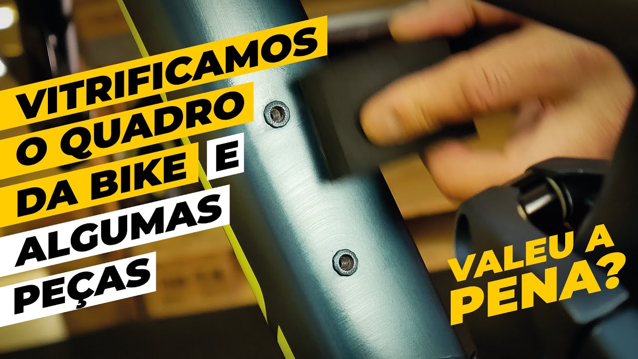 Vitrificamos o quadro da bike e algumas peças dela. Valeu a pena? Deu certo? Manchou? Pedaleria