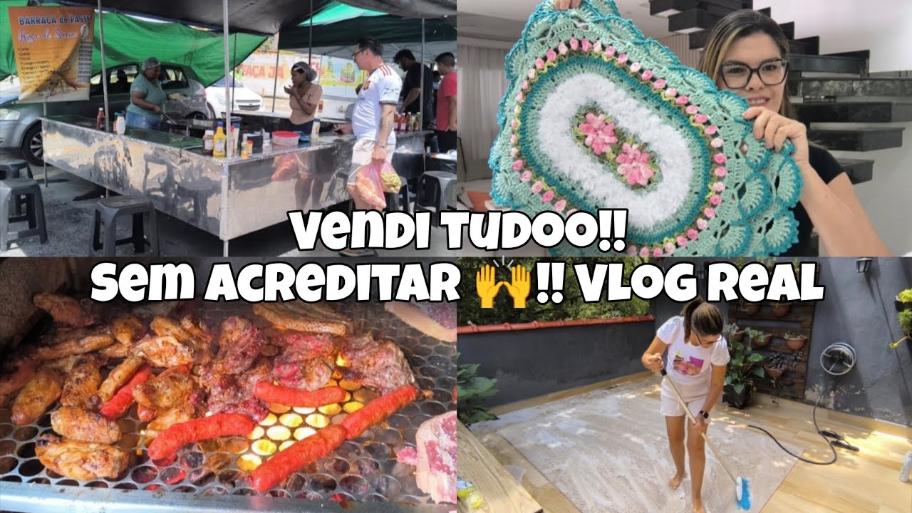 DEU TUDO CERTO!! 🙌Vendi TUDO!!! 😱| fomos na FEIRA | vlog real do dia 