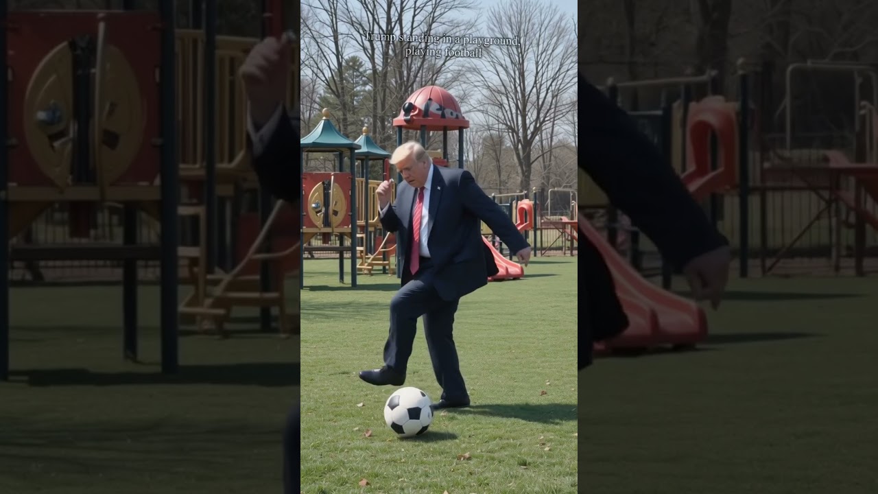 Trump&rsquo;s Playground Fail😝 #EpicFall #FunnyMoment #Slapstick#zerakai1m #funny