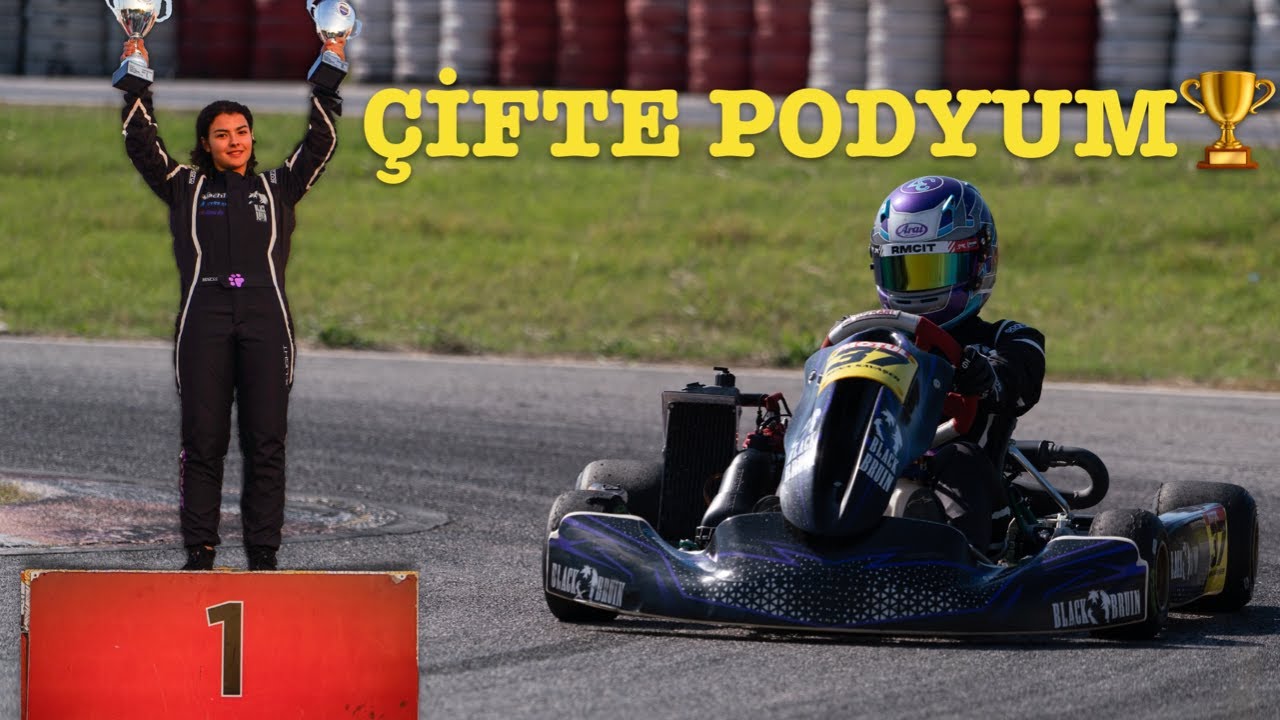 SONUNDA ÇİFTE PODYUM!! 1.LİK ve 2.LİK 🏆 2023 Türkiye Karting Şampiyonası 6.AYAK-Sena Savaşer #vlog