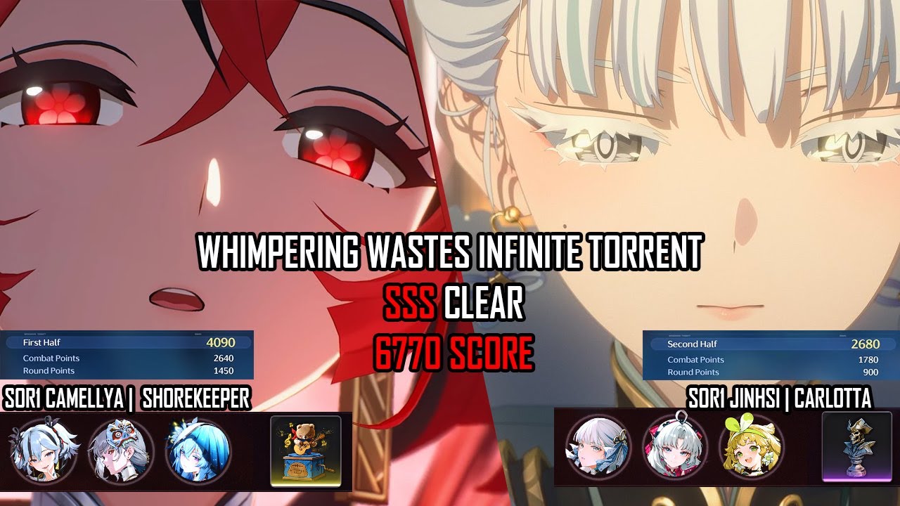 Whimpering Wastes SSS Clear(After Adjustment) | S0R1 Camellya SK / Jinhsi Carlotta - Wuthering Waves
